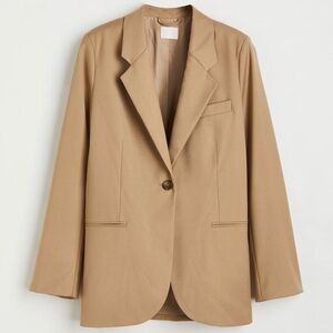 H&M Women’s Tailored Single-Button Blazer - Tan